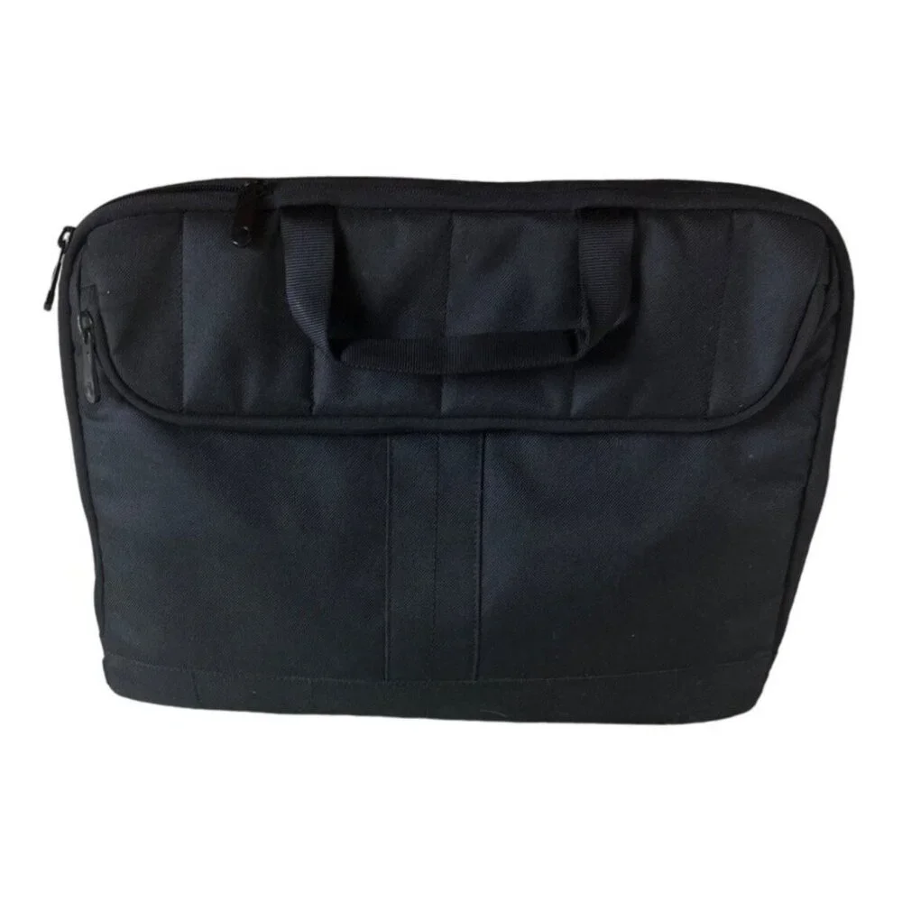 Unbranded Laptop, travel, work Bag With Handles & Zipper Closure Black Large